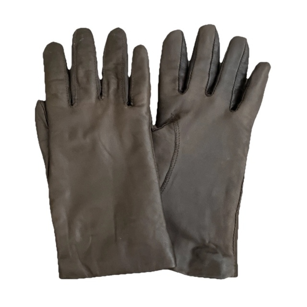Vintage Leather Winter Gloves Women’s Lined Butter Soft Chocolate Brown M
